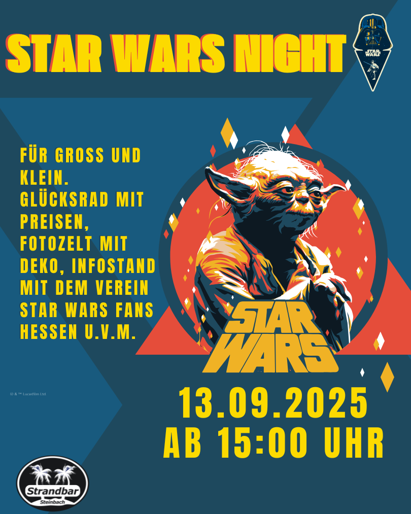 Star Wars Abend in der Strandbar Steinbach